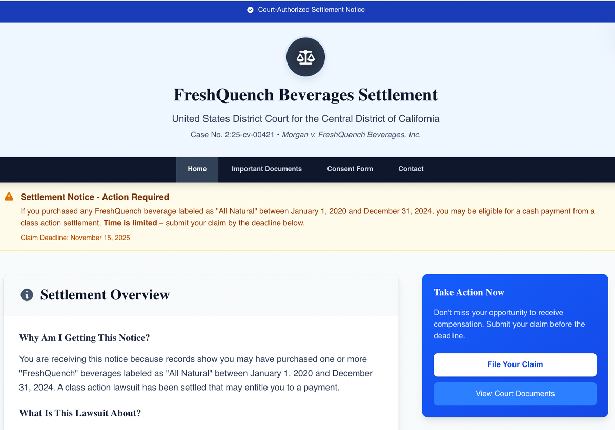 Case Website Example 1